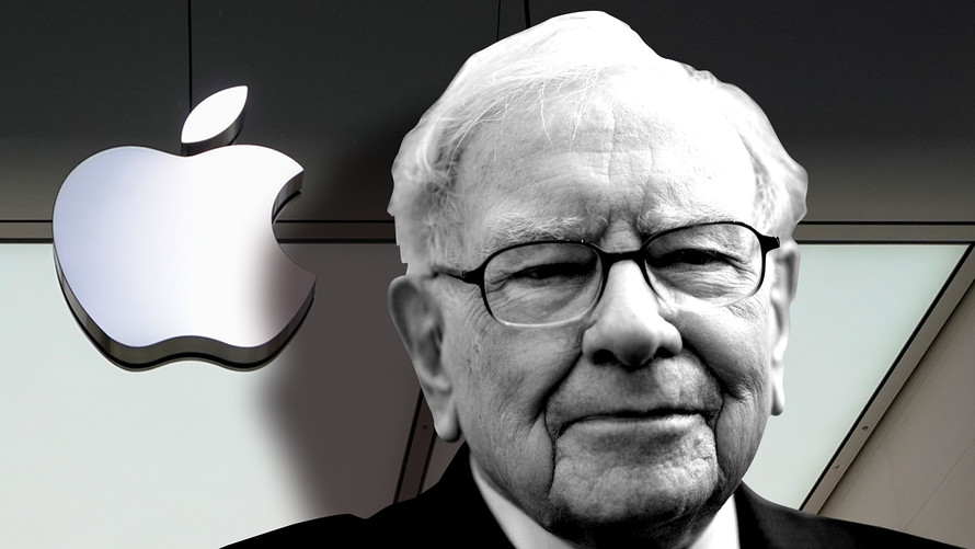 Warren Buffett's Berkshire Hathaway trims its position in Apple by half